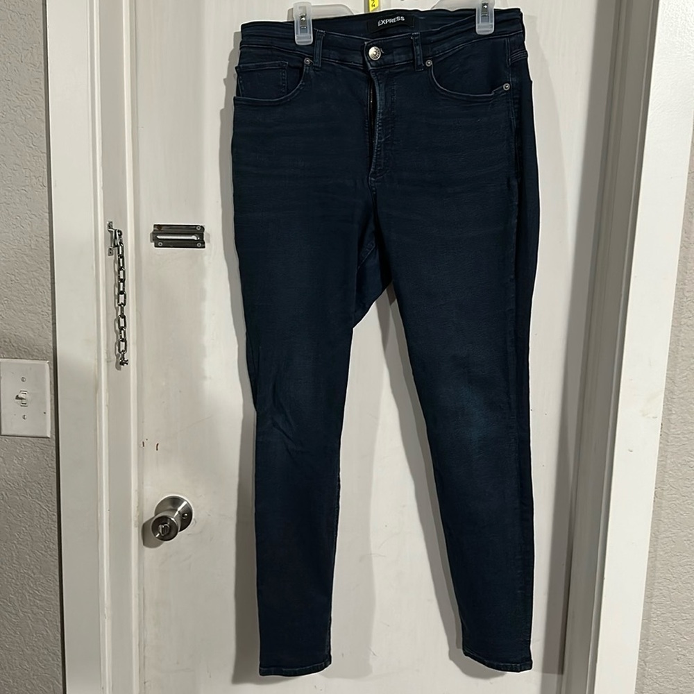Express Dark Wash Skinny Jeans